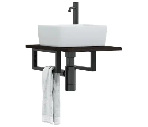 Seinale Kinnitatav Valamuriiul, Teras Ja Tammepuit