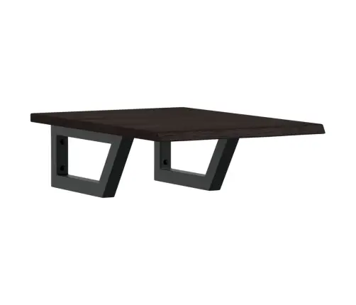 Izlietnes Plaukts, Stiprināms Pie Sienas, Tērauds, Ozola Koks Vidaxl