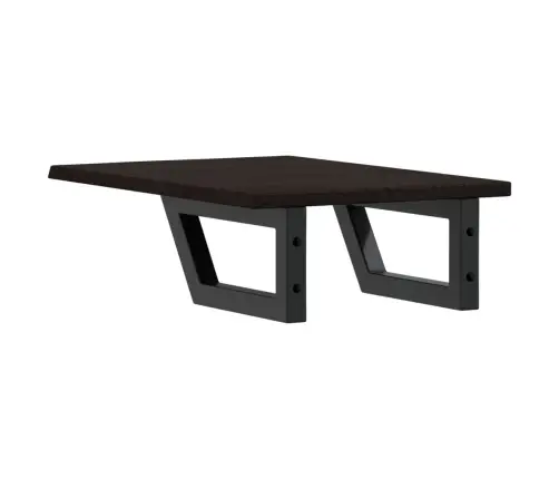 Izlietnes Plaukts, Stiprināms Pie Sienas, Tērauds, Ozola Koks Vidaxl