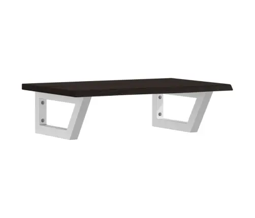 Izlietnes Plaukts, Stiprināms Pie Sienas, Tērauds, Ozola Koks Vidaxl