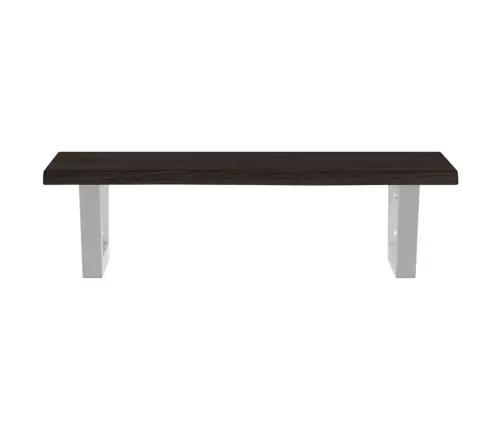 Izlietnes Plaukts, Stiprināms Pie Sienas, Tērauds, Ozola Koks Vidaxl