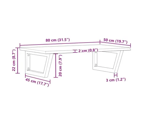 Seinale Kinnitatav Valamuriiul, Teras Ja Tammepuit