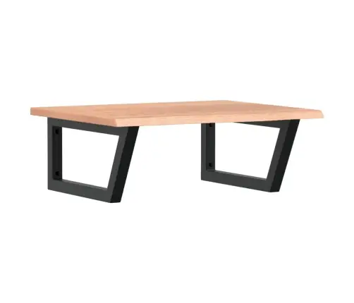 Izlietnes Plaukts, Stiprināms Pie Sienas, Tērauds, Ozola Koks Vidaxl