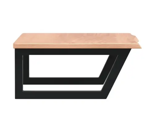 Izlietnes Plaukts, Stiprināms Pie Sienas, Tērauds, Ozola Koks Vidaxl