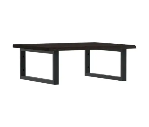 Izlietnes Plaukts, Stiprināms Pie Sienas, Tērauds, Ozola Koks Vidaxl