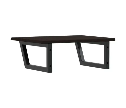 Izlietnes Plaukts, Stiprināms Pie Sienas, Tērauds, Ozola Koks Vidaxl