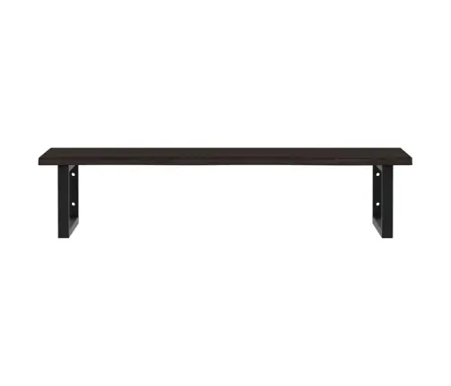 Izlietnes Plaukts, Stiprināms Pie Sienas, Tērauds, Ozola Koks Vidaxl