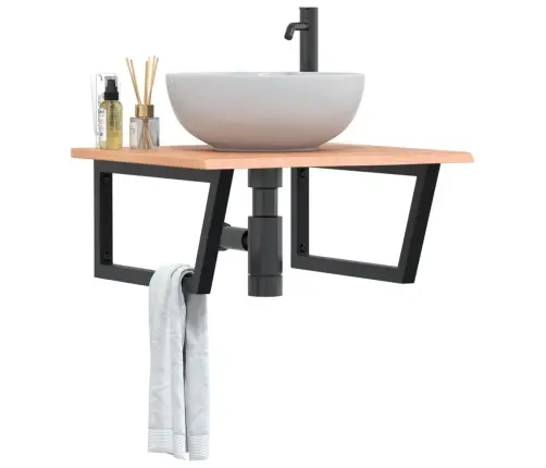 Seinale Kinnitatav Valamuriiul, Teras Ja Tammepuit