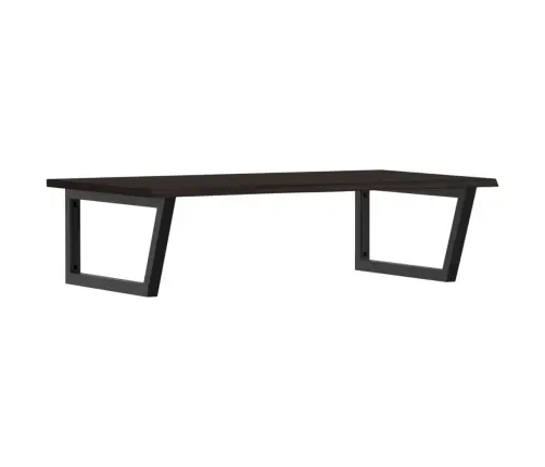 Izlietnes Plaukts, Stiprināms Pie Sienas, Tērauds, Ozola Koks Vidaxl