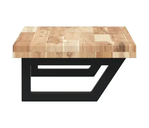 Izlietnes Plaukts, Stiprināms Pie Sienas, Tērauds, Akācija Vidaxl