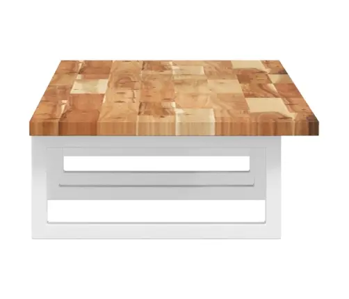 Izlietnes Plaukts, Stiprināms Pie Sienas, Tērauds, Akācija Vidaxl