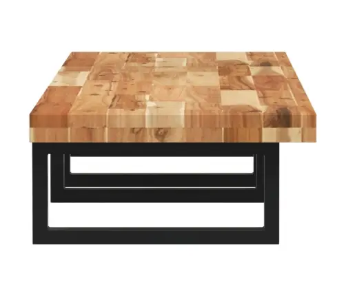 Izlietnes Plaukts, Stiprināms Pie Sienas, Tērauds, Akācija Vidaxl