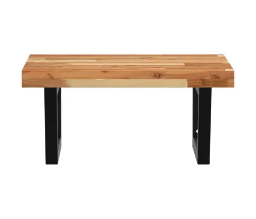 Izlietnes Plaukts, Stiprināms Pie Sienas, Tērauds, Akācija Vidaxl