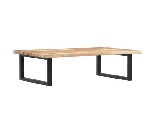 Izlietnes Plaukts, Stiprināms Pie Sienas, Tērauds, Akācija Vidaxl