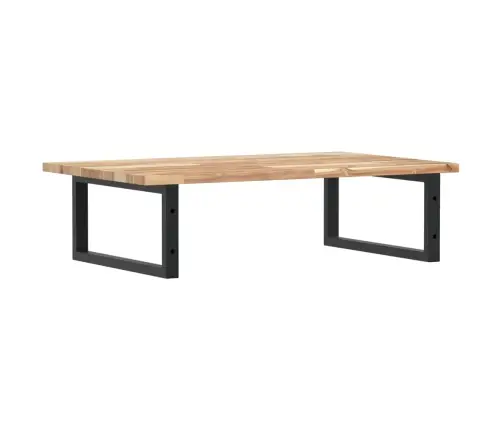 Izlietnes Plaukts, Stiprināms Pie Sienas, Tērauds, Akācija Vidaxl