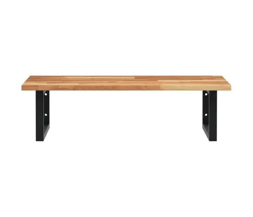 Izlietnes Plaukts, Stiprināms Pie Sienas, Tērauds, Akācija Vidaxl