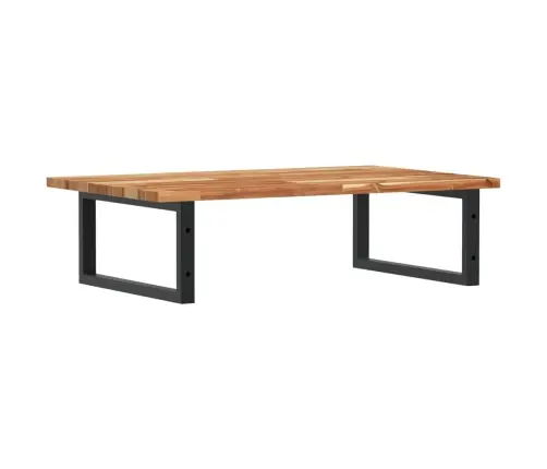 Izlietnes Plaukts, Stiprināms Pie Sienas, Tērauds, Akācija Vidaxl