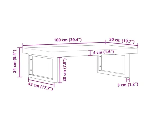 Seinale Kinnitatav Valamuriiul, Teras Ja Akaatsiapuit
