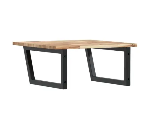 Izlietnes Plaukts, Stiprināms Pie Sienas, Tērauds, Akācija Vidaxl