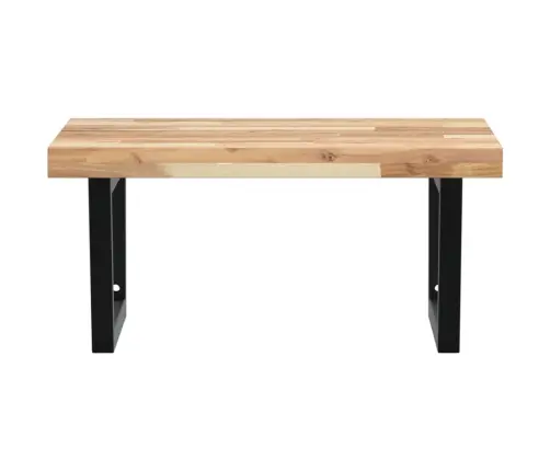 Izlietnes Plaukts, Stiprināms Pie Sienas, Tērauds, Akācija Vidaxl