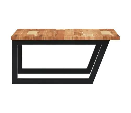 Izlietnes Plaukts, Stiprināms Pie Sienas, Tērauds, Akācija Vidaxl