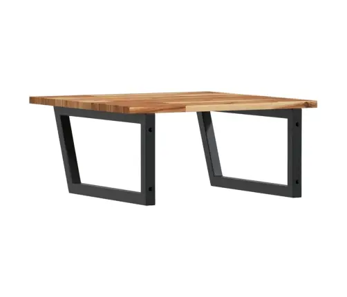 Izlietnes Plaukts, Stiprināms Pie Sienas, Tērauds, Akācija Vidaxl