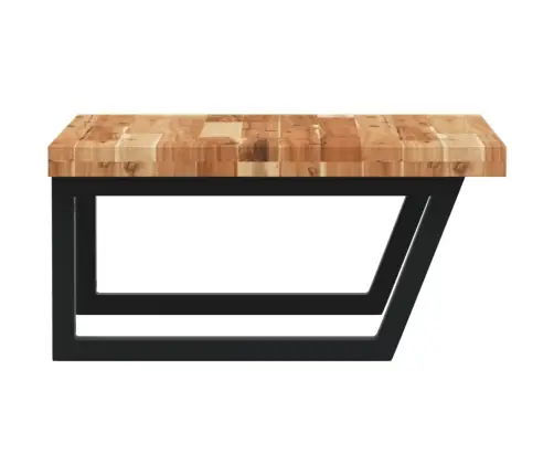 Izlietnes Plaukts, Stiprināms Pie Sienas, Tērauds, Akācija Vidaxl