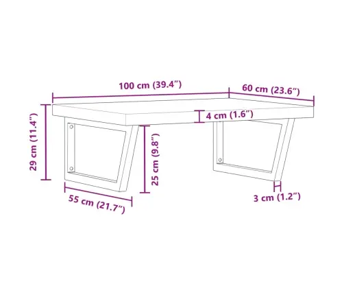 Seinale Kinnitatav Valamuriiul, Teras Ja Akaatsiapuit