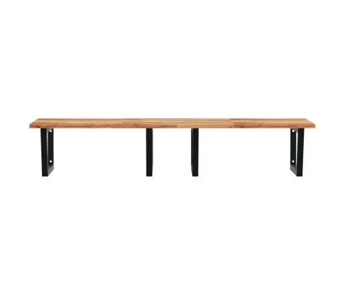 Izlietnes Plaukts, Stiprināms Pie Sienas, Tērauds, Akācija Vidaxl