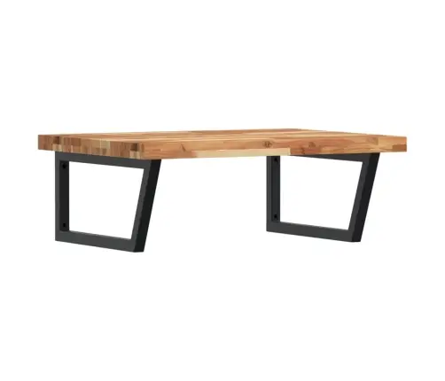 Izlietnes Plaukts, Stiprināms Pie Sienas, Tērauds, Akācija Vidaxl