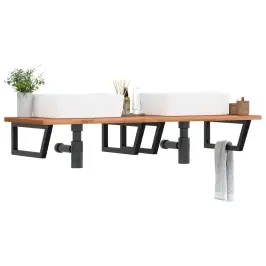 Izlietnes Plaukts, Stiprināms Pie Sienas, Tērauds, Dižskābardis Vidaxl