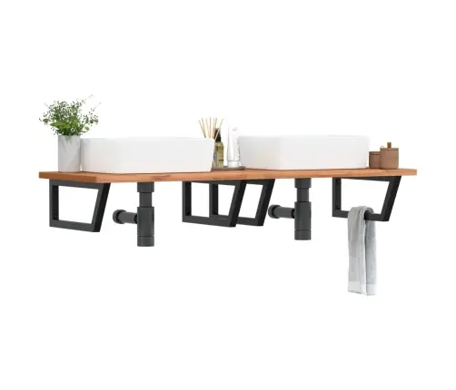 Izlietnes Plaukts, Stiprināms Pie Sienas, Tērauds, Dižskābardis Vidaxl