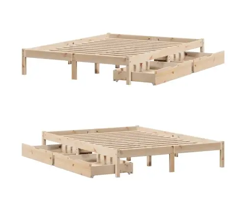 Lovos Rėmas Be Čiužinio, 120X190cm Pušies Masyvas