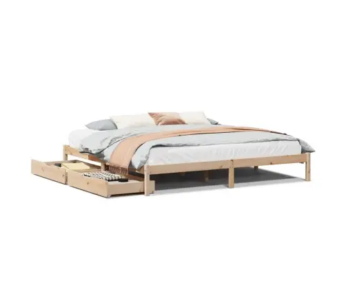 Voodiraam Ilma Madratsita, 200 X 200 cm Männipuit