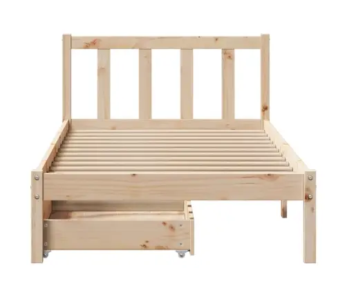 Voodiraam Ilma Madratsita, 75 X 190 cm Männipuit