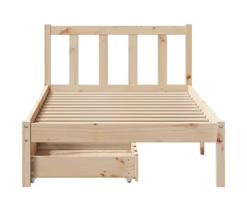 Lovos Rėmas Be Čiužinio, 100X200cm Pušies Medienos Masyvas