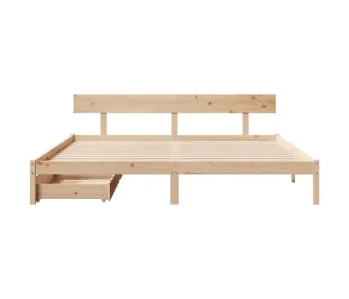 Gulta Bez Matrača, 180X200 Cm, Priedes Masīvkoks Vidaxl