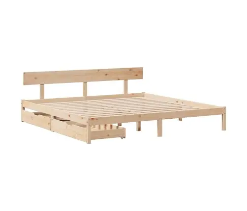 Gulta Bez Matrača, 200X200 Cm, Priedes Masīvkoks Vidaxl