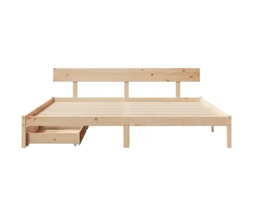 Gulta Bez Matrača, 200X200 Cm, Priedes Masīvkoks Vidaxl