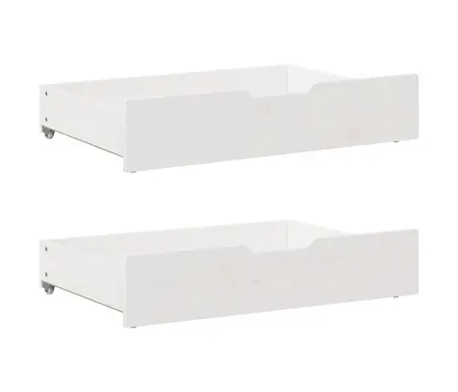 Gulta Bez Matrača, Balts, 140X190 Cm, Priedes Masīvkoks Vidaxl