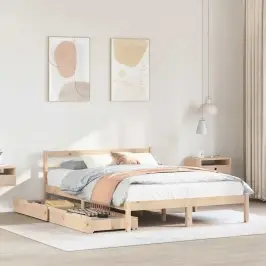 Voodiraam Ilma Madratsita, 160 X 200 cm Männipuit