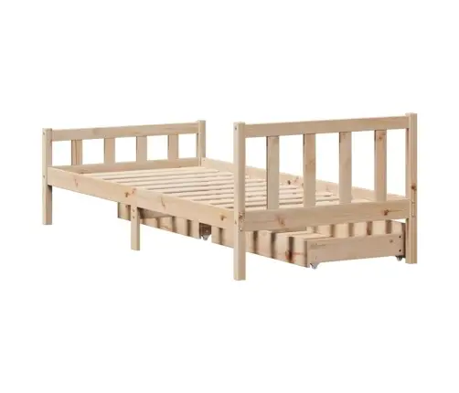 Voodi Ilma Madratsita, 100 X 200 cm Männipuit