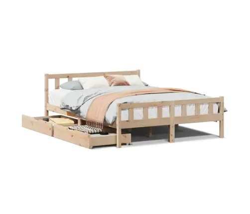 Voodiraam Ilma Madratsita, 160 X 200 cm Männipuit