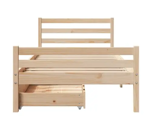 Voodiraam Ilma Madratsita, 90 X 200 cm Männipuit