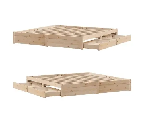 Voodiraam Ilma Madratsita, 180 X 200 cm Männipuit