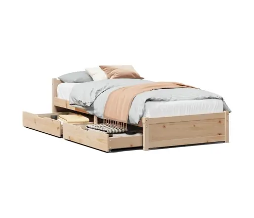 Voodiraam Ilma Madratsita, 75 X 190 cm Männipuit