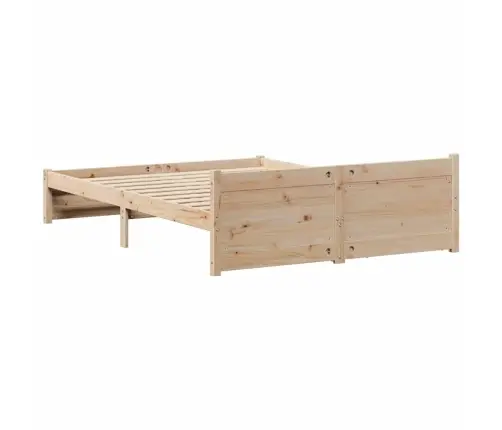 Gulta Bez Matrača, 140X200 Cm, Priedes Masīvkoks Vidaxl