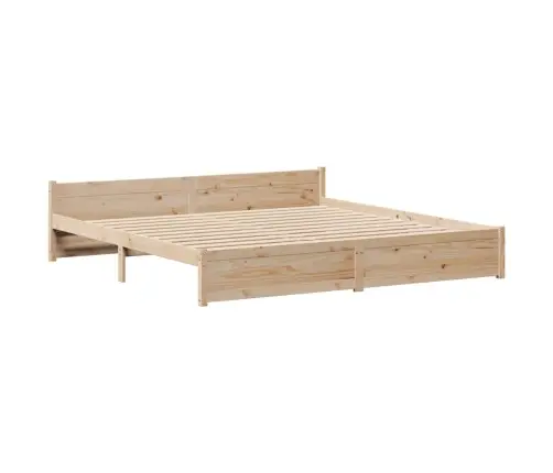 Lovos Rėmas Be Čiužinio, 200X200cm Pušies Medienos Masyvas