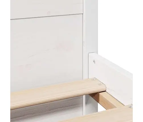 Lovos Rėmas Be Čiužinio, Baltas, 200X200cm Pušies Masyvas