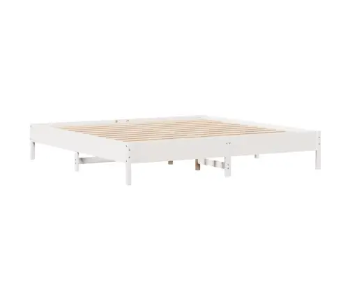 Lovos Rėmas Be Čiužinio, Baltas, 180X200cm Pušies Masyvas